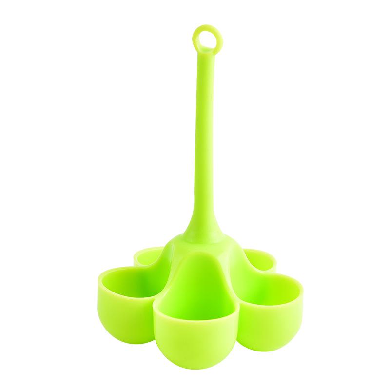 Silicone High-Temp 5-Hole Egg Cooker for Baking - Food Grade, Child-Safe