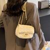 Rhombus chain bag women's autumn and winter new versatile niche shoulder messenger bag high-end small square bag