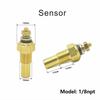 Oil Temperature Sensor, Water/Oil Temp Temperature 1/8 NPT Electrical Sender Transmitter Sending Unit Temp Sensor