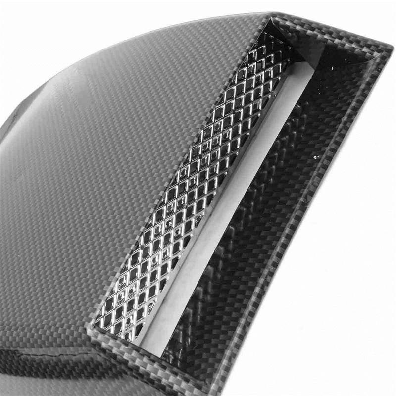 Universal Car Styling Air Flow Intake Hood Scoop Vent Bonnet Sticker Decorative Covers Center Side Air Outlet Hood Accessories