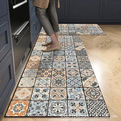 Home Carpet Entryway Anti-Slip Bathroom Kitchen Floor Mat Carpet Entrance Door Mat Corridor Floor Decoration Home Kitchen Carpet