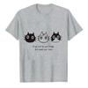 Funny Unisex Women TShirt A Cat Will Be Your Friend But Never Your Slave Shirt  Cat Mom Dad Gift Minimalist Top Cotton Tee