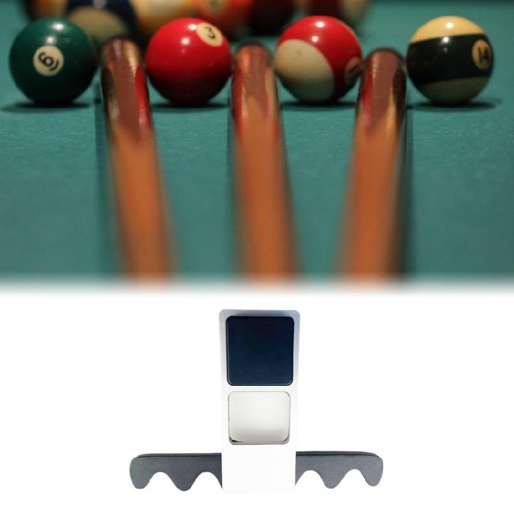 Space Saving Aluminum Cue Rack 4 Nonslip Slots Premium Leather Easy To Carry for Home Or Tournament Use