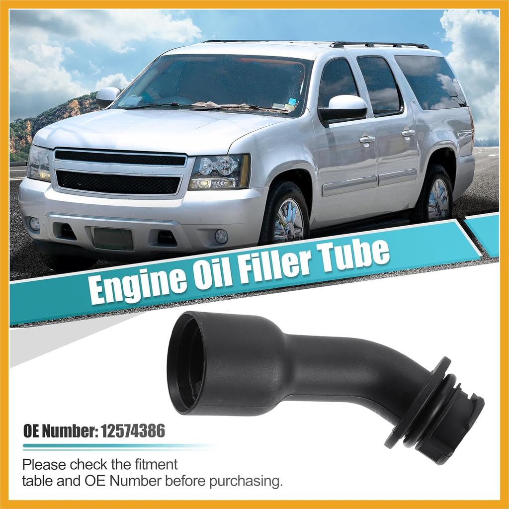 Engine Oil Filler Tube for GMC Yukon XL Sierra 1500 2500 3500 Envoy for Chevrolet Avalanche Silverado 1500 2500 3500 Suburban for Cadillac Escalade