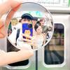 Portable Travel Handheld Selfie Mirror Solo Trip Ins Reflection Convex Mirrors for Photography Prop Vlog Traveling Accessories