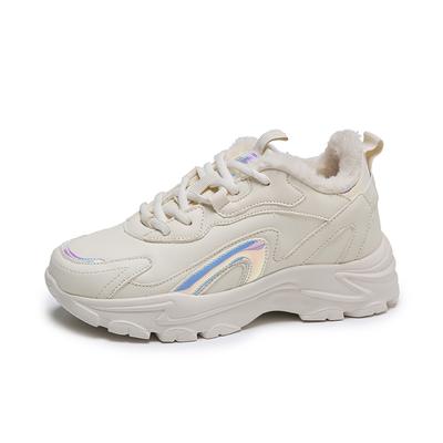 Shoes Women High Top Sneakers Winter Plush Ladies Shoes Cool Street Footwear