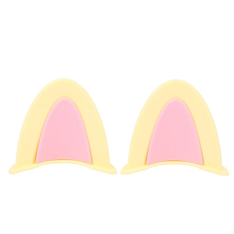 2pcs Motorcycle Helmet Cat Ears Cute Electric Car Motocross Stickers Driving Styling Universal Helmet Decoration Accessories