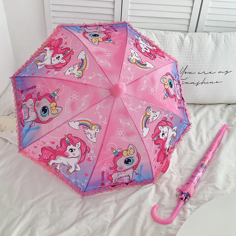 Automatic Cute Children's Umbrella for Students: Girls, Boys, and Kindergarten Kids