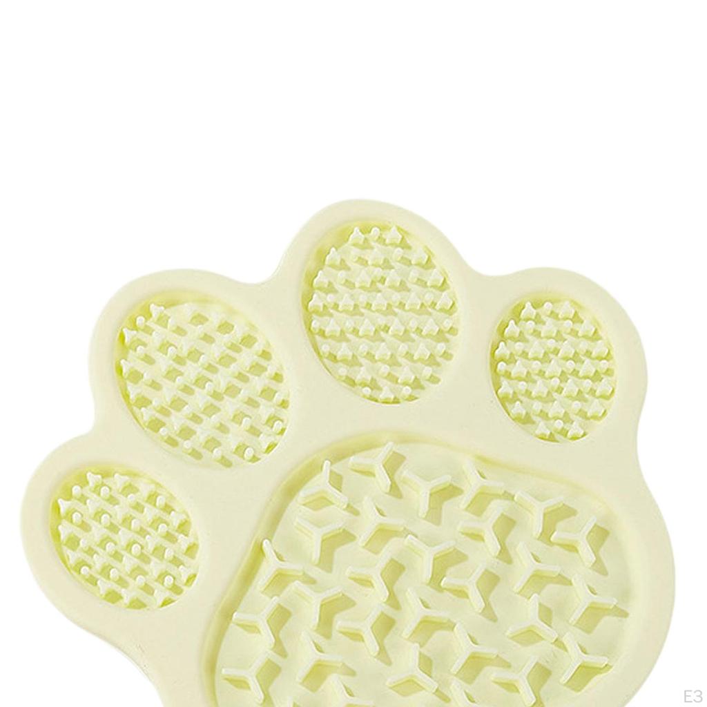 Dog Licking Pad Cat Lick Mat Easy to Clean with Suction Cup Practical Training Slow Feeder Paw Shape