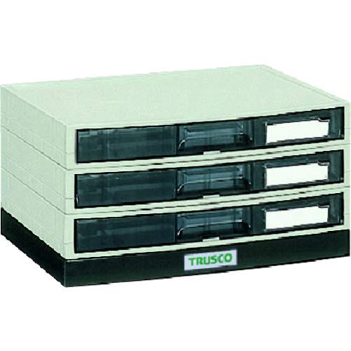 TRUSCO Кейс для документов с алфавитными разделителями A4 Штабелируемый Неглубокий 3 яруса LA4-S3S 13960₽