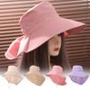 Korean Style Sun Protection Hat Anti-UV Women Bucket Hats Trendy Wide Brim Sun Hat  Safari Cap