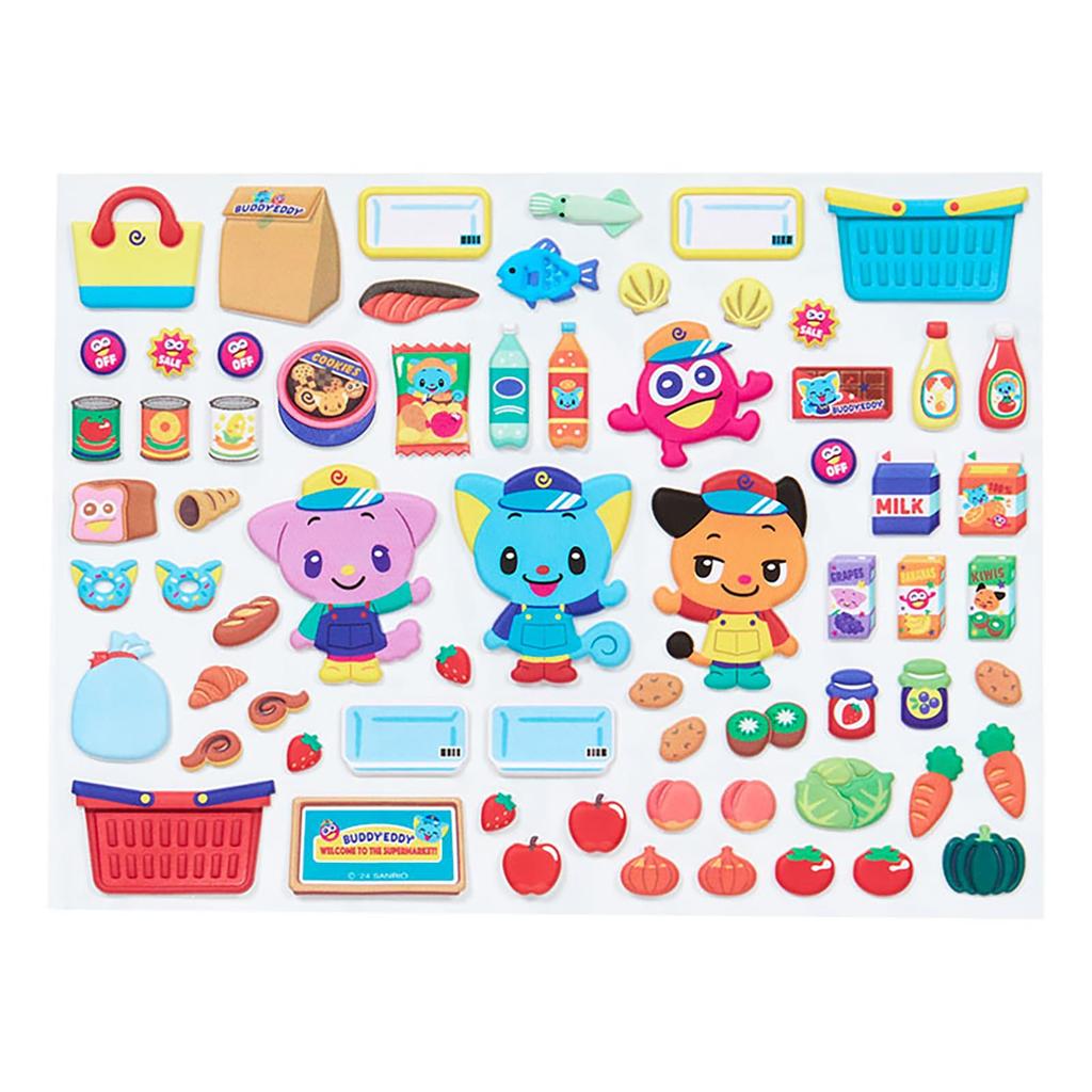 Sanrio Play Sticker Set Eddy 68 Pieces Stick and Peel 111511 Stickers