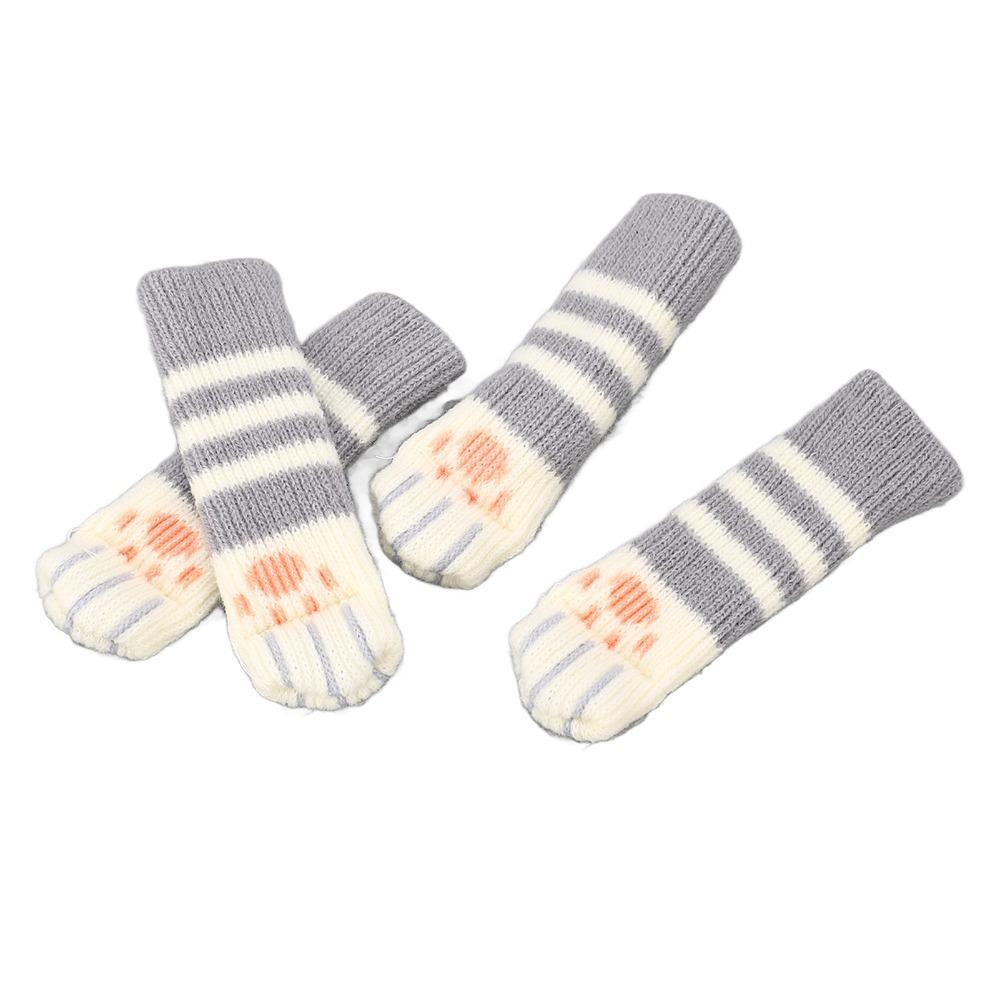 

20pcs Non-Slip Table Feet Cover Knitted Chair Leg Protectors Cute Furniture Leg Socks Living Room