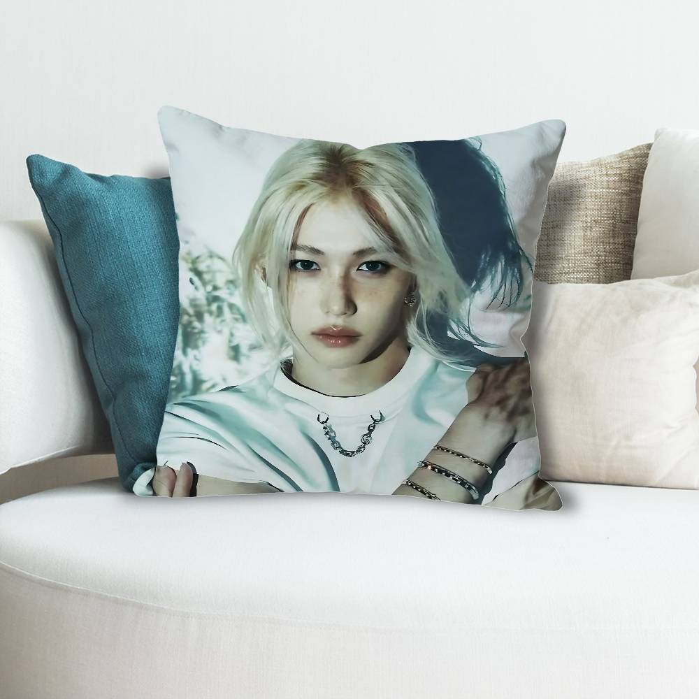 Cool Singer FFelixs LLee Anime Celebrity Merchandise AllMatch Printed Pillow Case Sofa Car Office Room Decoration Protector