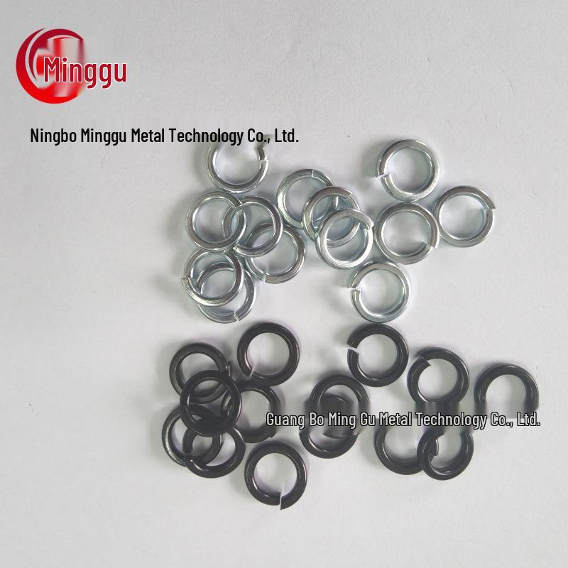 Galvanized Blackened US/British Standard 1/4"-1-1/4" Spring Lock Washer, Anti-Loosening High-Strength.
