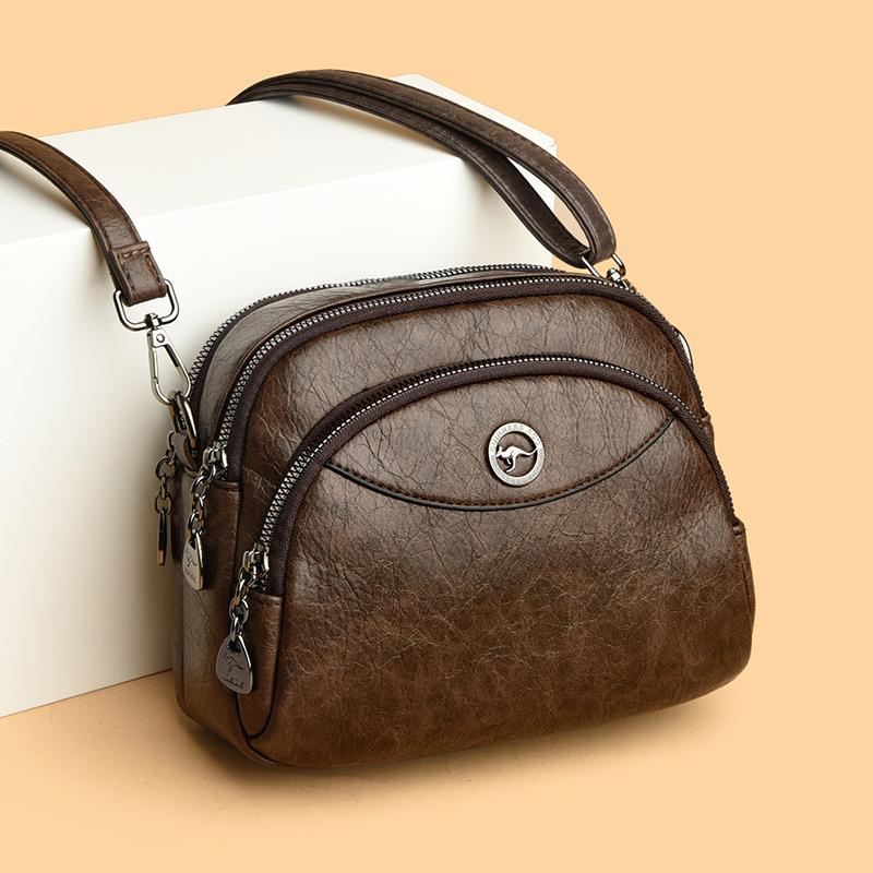 

Женская кожаная сумка через плечо, большая вместительная сумка, маленькая сумка-мессенджер