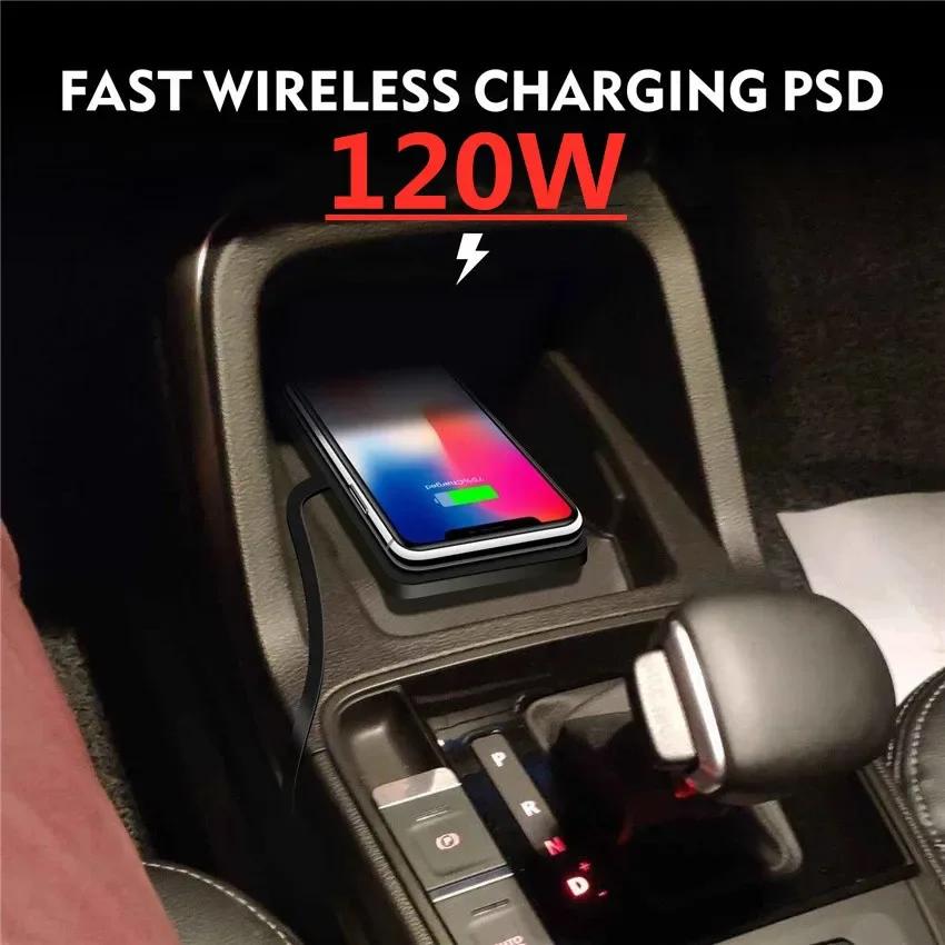 Silicone Pad Stand Wireless Charger Car For iPhone15 14 13 12 Xiaomi Samsung Huawei Mobile Phone Fast Car Wireless Charging