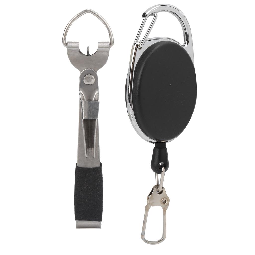 Instrument 3 în 1 din oțel inoxidabil și ABS pentru pescuit cu noduri rapide pentru tuns, cu breloc