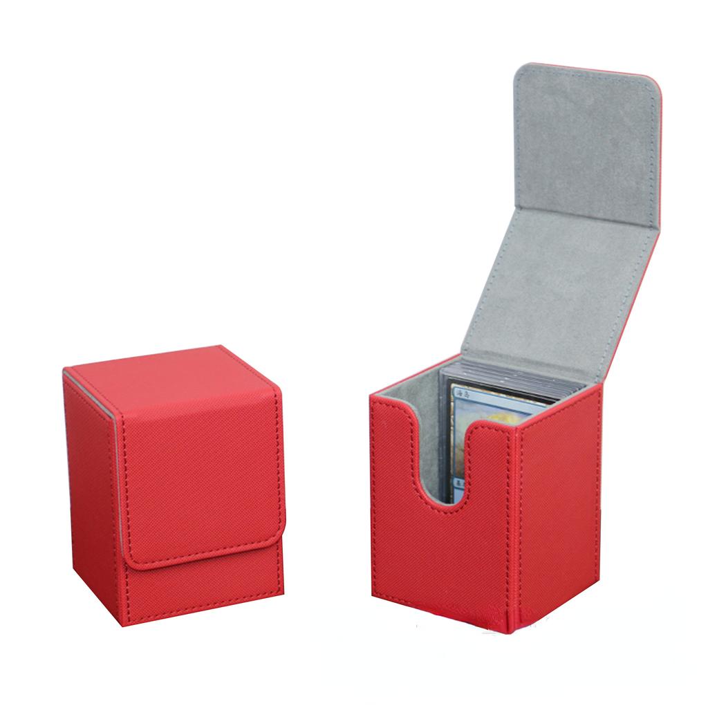 100+ Trading Card Deck Box PU Leather Gathering Card Toy W/ Magnetic Closure Game Cards Storage Game Card Case Protector