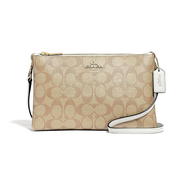 

Coach Lyla 24 Monogram Canvas And Leather Crossbody Bag Women bags Khaki 58328-IMDQC Basic Set (Bag+Dust Bag)