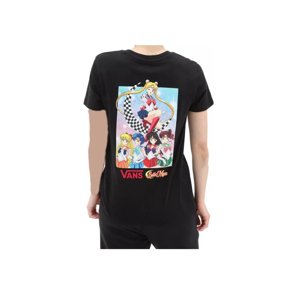 Vans X Sailor Moon Graphic Short Sleeve T-Shirt Black Unisex VN0A7YK8BLK