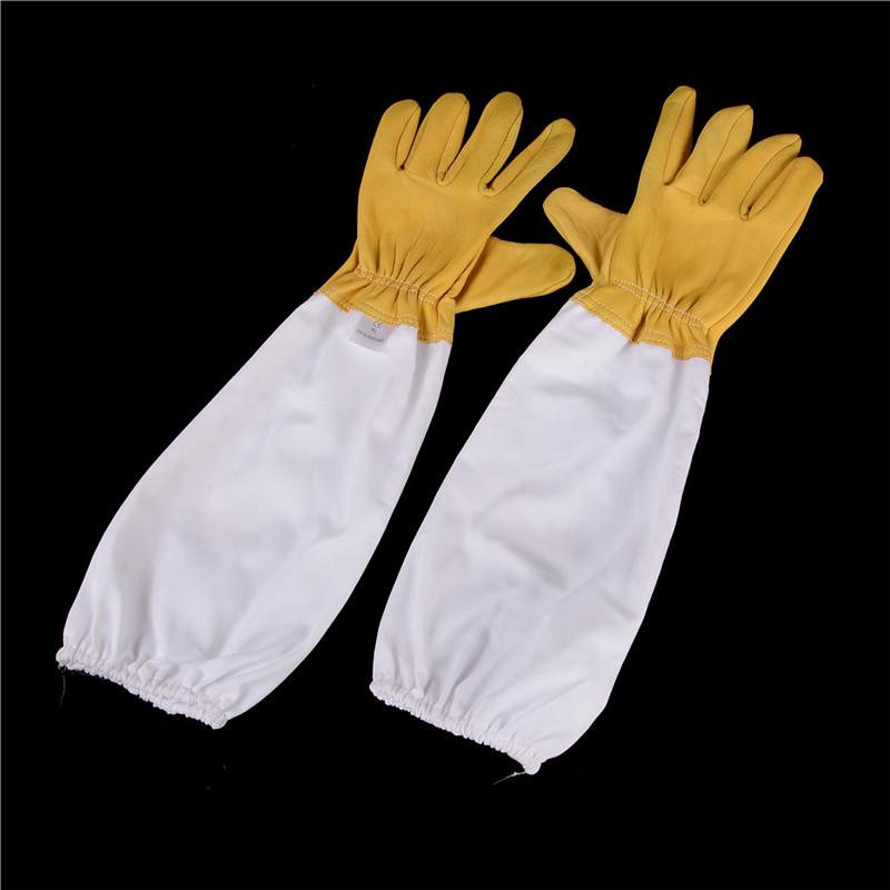 Goatskin Protective Bee Keeping Vented Long Sleeves Beekeeping Gloves
