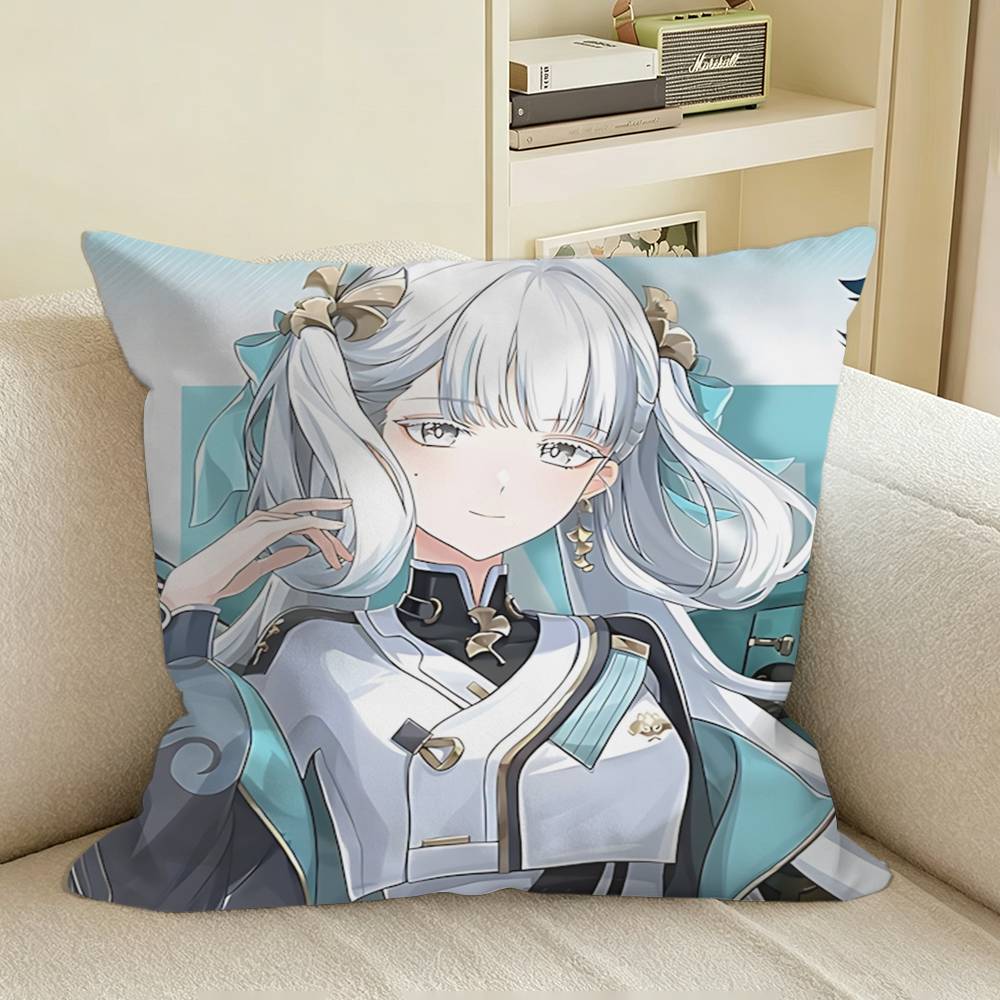 Jinzhou’s Light Jinhsi Game WuWa  Square Sofa Pillow Cover Solid Color Living Room Home Decor Cushion Case