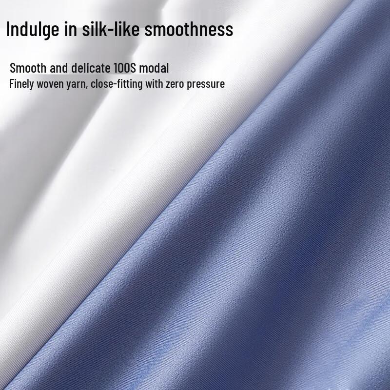 LANSWE Men's Premium 100s Modal Silk Seamless Boxer Briefs