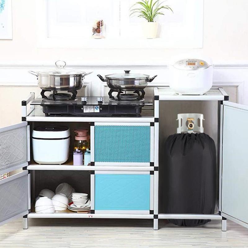 Husă exterioară pentru butelie propan Huse pentru butelii de gaz 210D Negru Oxford Impermeabilă Rezistentă la praf Husă pentru aragaz cu gaz Piese de camping Husă de protecție