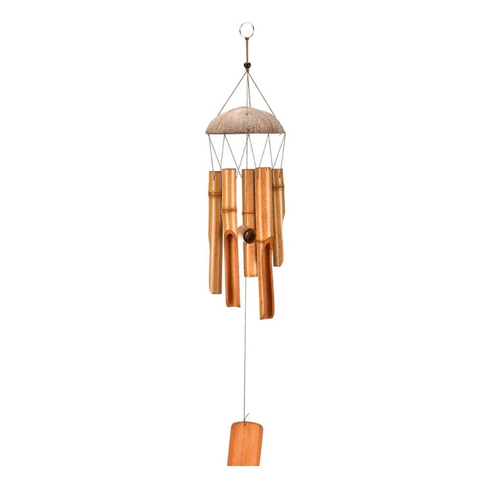 Handmade Coconut Shell Wind Chimes Decorative Chimes for Gardens and Patios Soothing Sounds for a Peaceful Atmosphere
