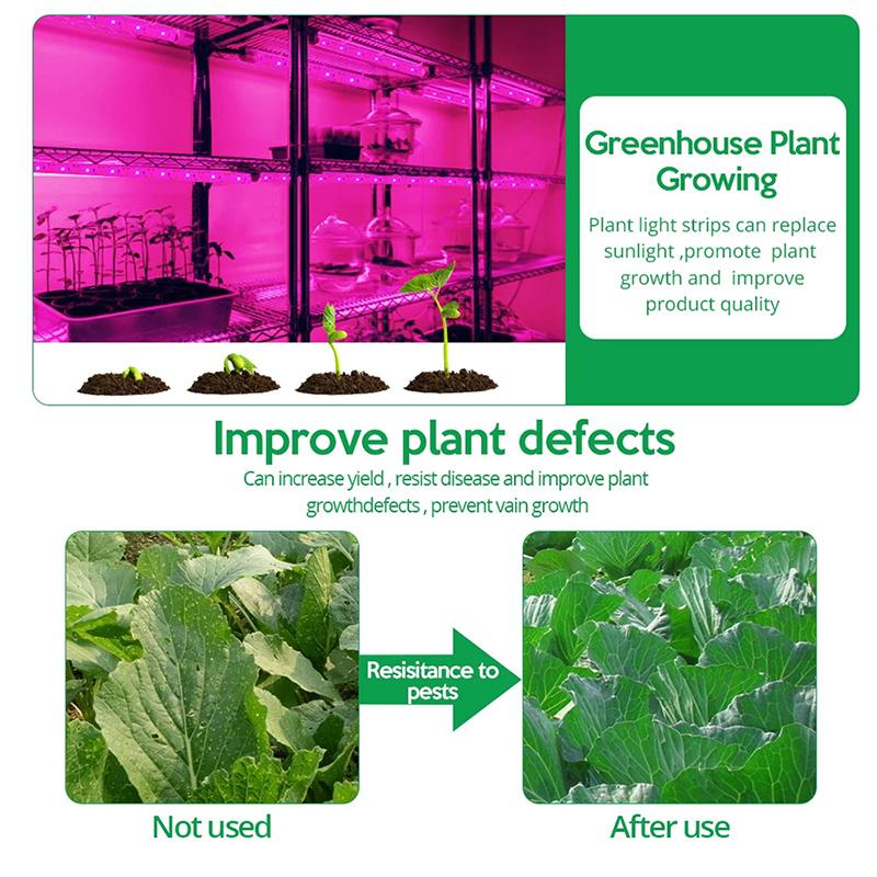 DC 5V USB LED Grow Light Full Spectrum 1-5m Plant Light Grow LED Strip Phyto Lamp for Vegetable Flower Seedling Grow Tent