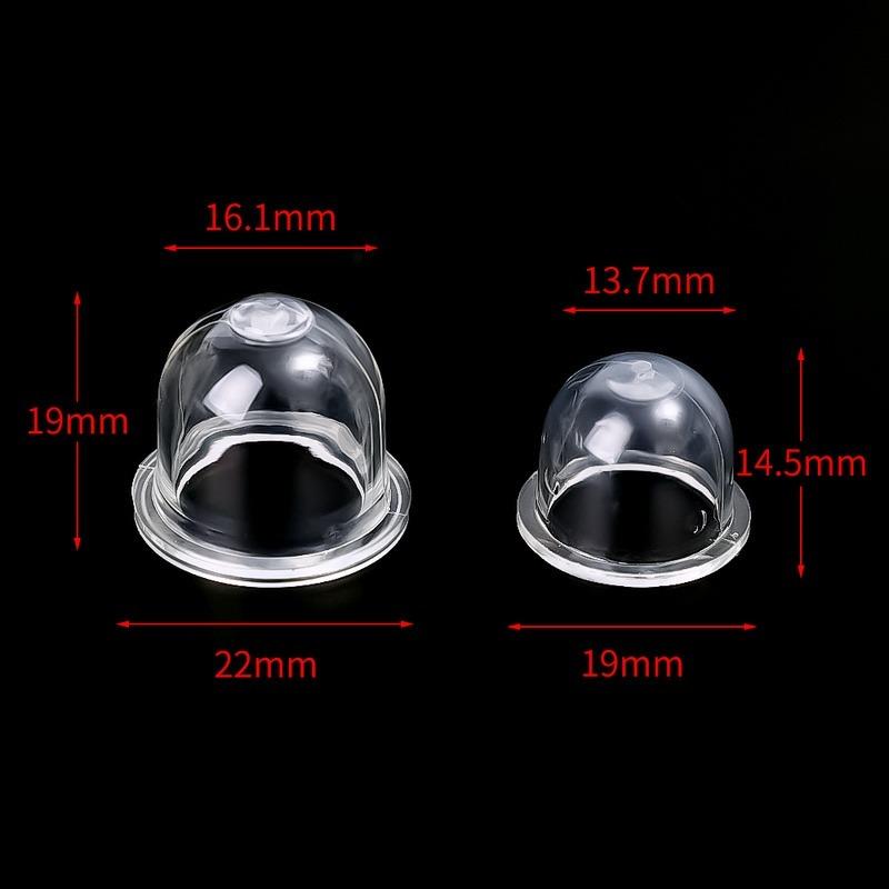 10 PCS Transparente Benzin-Pumpbirne Kraftstoffpumpe Birnen Ölblase für Kettensägen Gebläse Trimmer Kettensäge Vergaser Zubehör