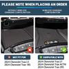 2025 Trax Door Slot Mat for Chevy Trax 2025 Accessories,Non-Slip Mats Cup Holder Inserts Interior Mats Center Console Liner Compatible with 2024 2025