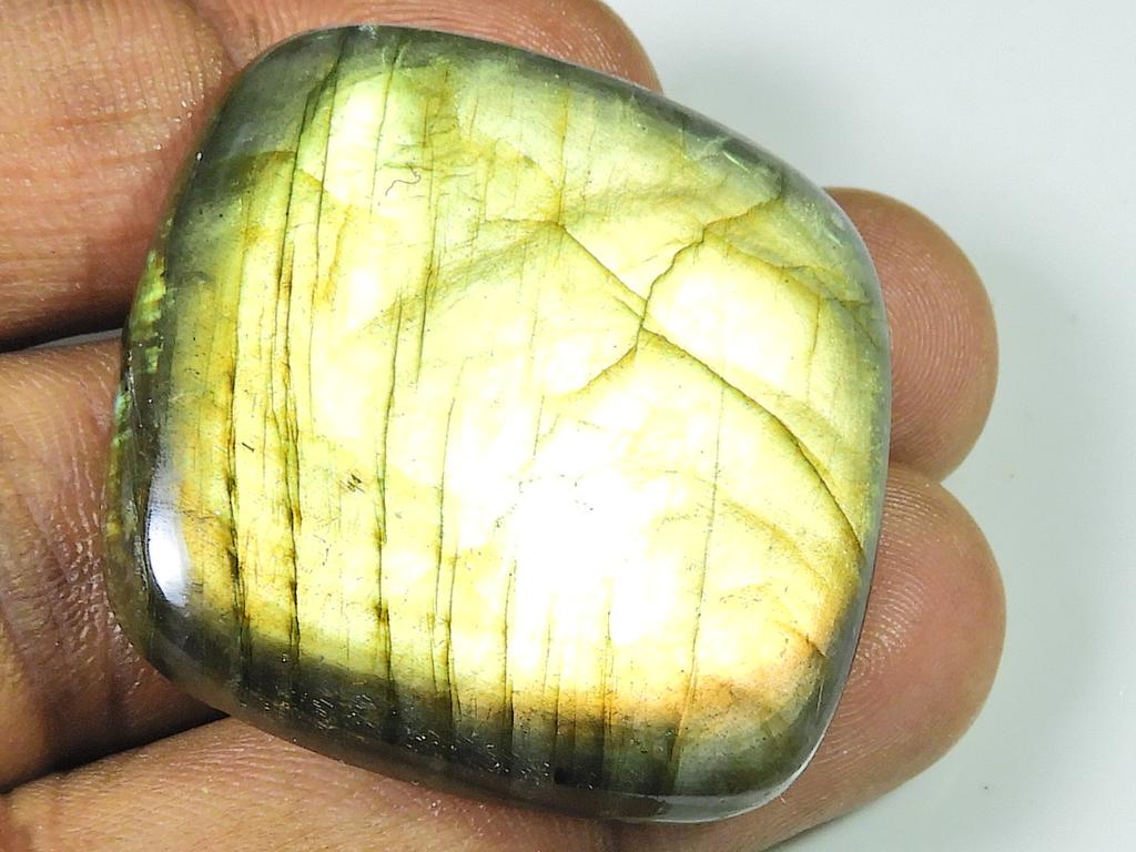 112Cts. Labradorite Octagon Multi Cabochon Loose Natural Gemstone 37X38MM SK-1273