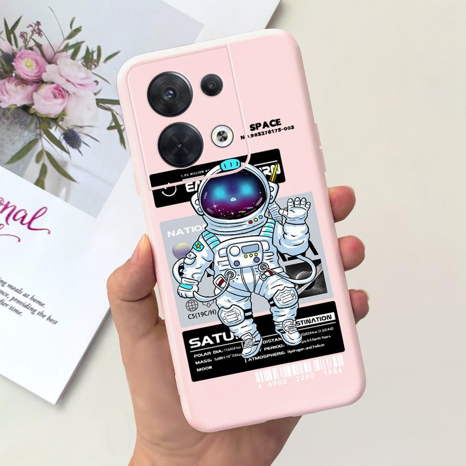 For OPPO Reno8 CPH2359 Case Reno8 Pro CPH2357 Reno 8 8Pro 5G Lovely Cartoon Candy Color Soft Silicone TPU Phone Back Cover