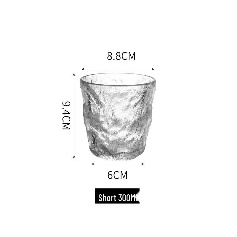 Glacier Pattern Glass Drinking Cup