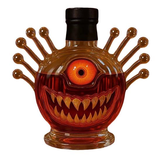 Monsters Whiskey Bottle Decanter for Men Dad Funny Statue Whiskey Decanter 300ml Empty Wine Decanter Home Bar Decoration Gift for Whiskey Lovers
