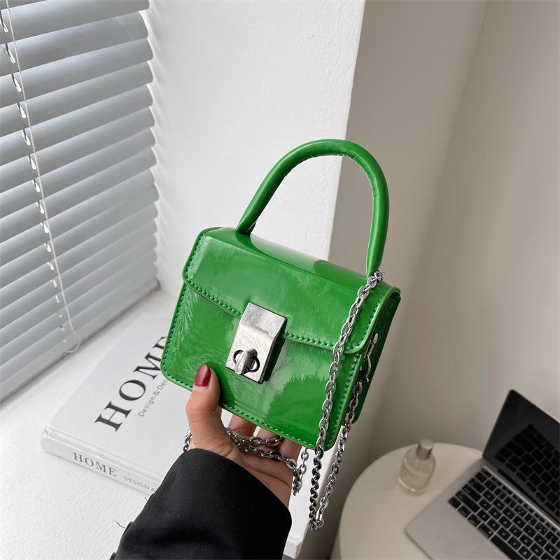 Small Square Bag Women's New Fashionable Square Chain Shoulder Bag Messenger Bag