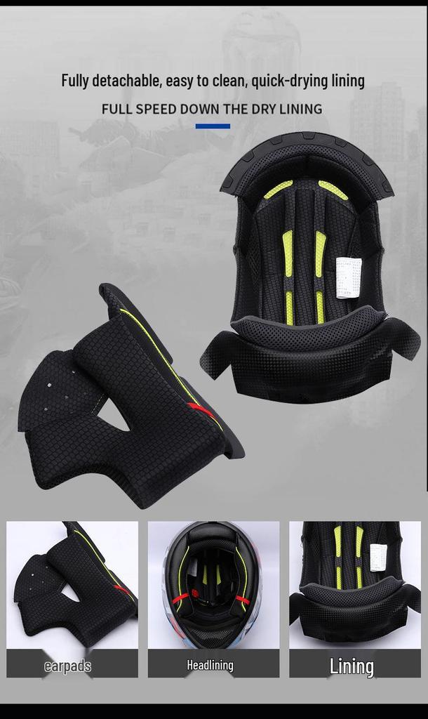 Hot-Selling DOT Certified Dual Visor Motorcycle Helmet with Color Mirror