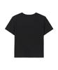 Aejeuyua Star Patch Loose Crop T-Shirt Black