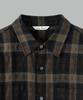 NONBLANK Bumpy Surface Check Ls Shirt_Dark Green