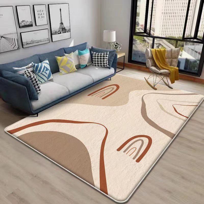 Minimalist Cross-Border Luxury Carpet for Living Room and Bedroom, Full Coverage, Simple Style