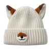 Women's Cute Ear Knit Hat, Warm Pullover Earflap, Versatile Winter Hat for Outdoor