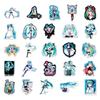 50 Hatsune Miku Graffiti Stickers for Suitcase, Laptop, Car, and Skateboard Decoration