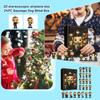 2D Advent Calendar Box, Christmas Countdown Calendar, 24 Day Christmas Advent Calendar, Christmas Tree Decoration