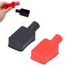 KIMISS 2pcs Terminal Cover, Universal Positive Negative Post Stud Cap Rubber Flexible Terminal Cap Insulated Protective Boots