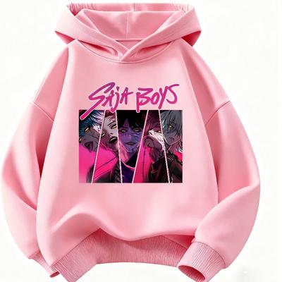 Autumn/Winter Warm K-Pop Demon Hunter Children's Hoodie, Fashionable and Versatile Children's Hoodie Sweatshirt