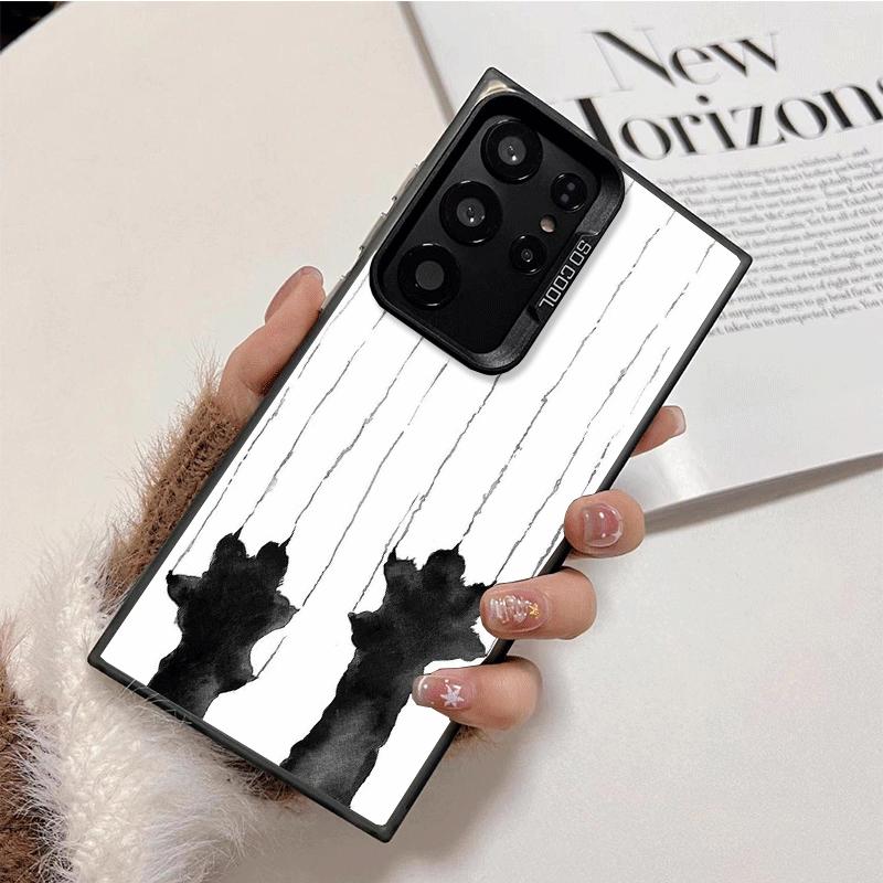 Cat Footprint Funny Scratch Paw Cute Shockproof Phone Case for Samsung Galaxy S26 Edge S25 Ultra S24 FE S23 Plus S21 Cover Anti