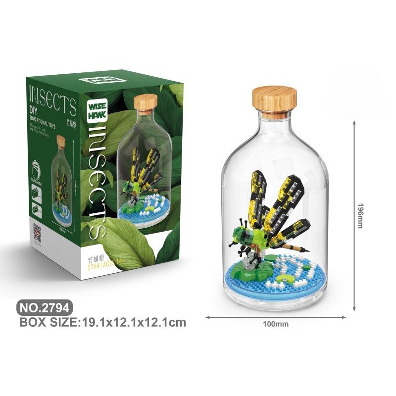 

Строительные блоки из насекомых Бабочка Жук Орел Строительные блоки из крошечных частиц Подводные существа Украшения Игрушки