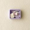 Candy Color Contact Lenses Box Cute Bow Portable Contact Lens Case with Tweezer Suction Stick Set for Travel Kit Holder